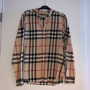 Burberry button down shirt